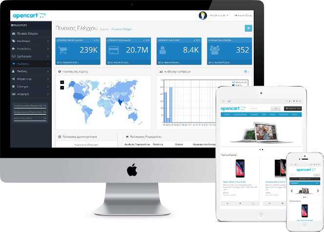 OpenCart Demo - Desktop PC, Tablet, Κινητό